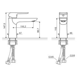 bateria umywalkowa CLEVER